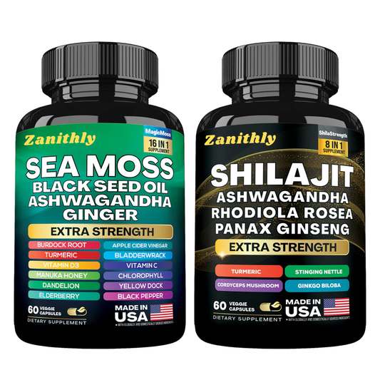 Shilajit & Sea Moss 24-IN-2 Bundle